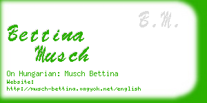 bettina musch business card